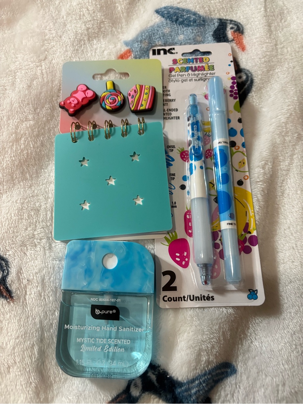 Kids Scented Gel Pen & Accessories Set - Blue